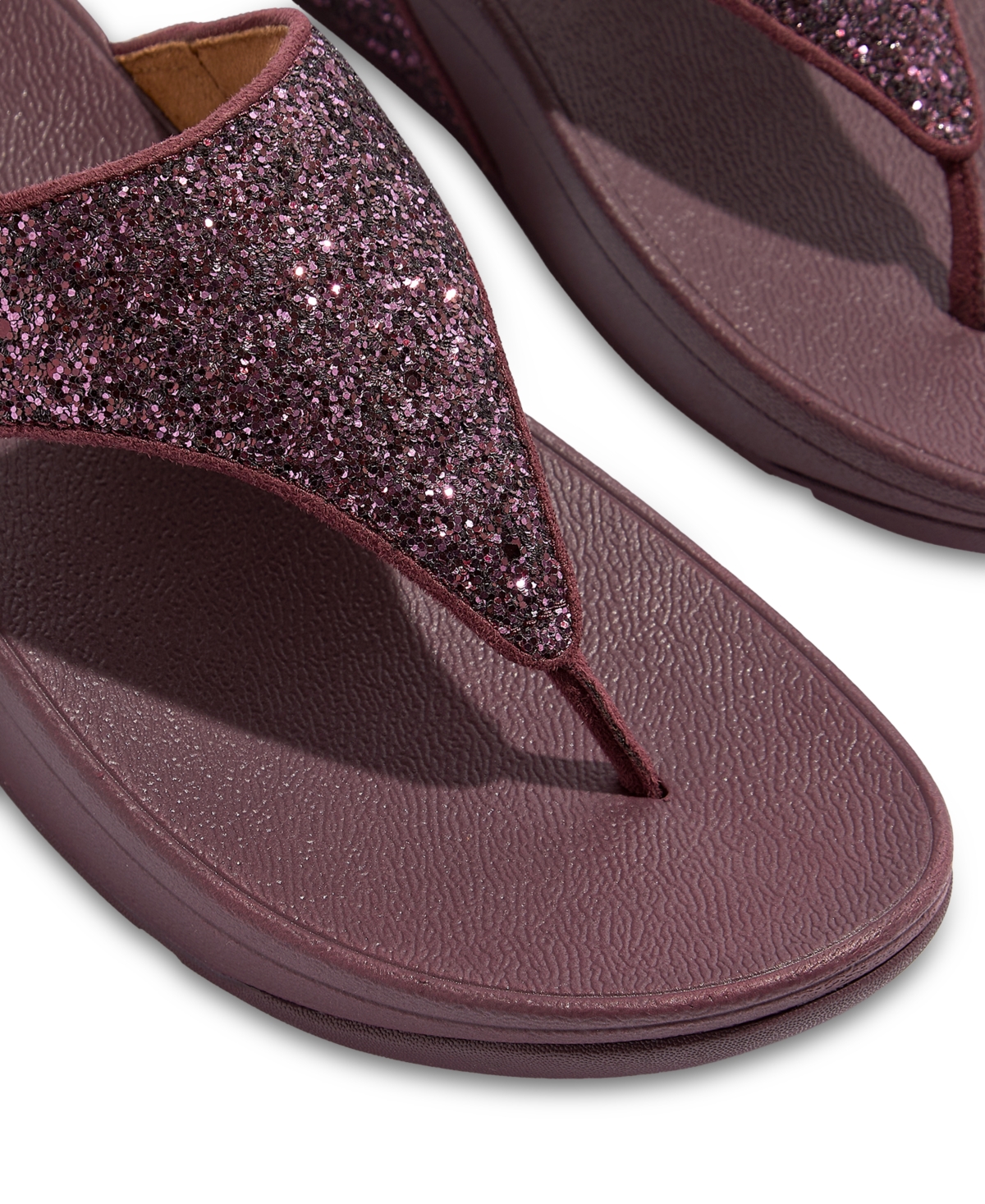 FitFlop Women's Lulu Glitter Toe-Thongs Sandal