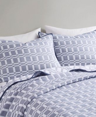 Harlow Reversible Matelass&eacute; 3-Pc. Coverlet Set, Full/Queen