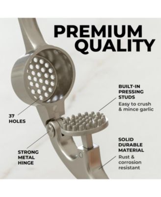 Premium Garlic Press Durable Easy Squeeze Garlic Mincer Tool