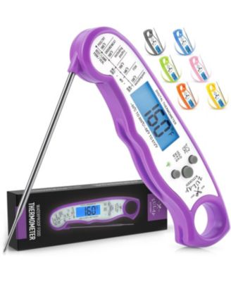 Instant Read Food Thermometer - Waterproof Digital Meat Thermometer