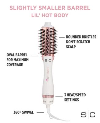 Lil' Hot Body Blowout Brush - White/Rose