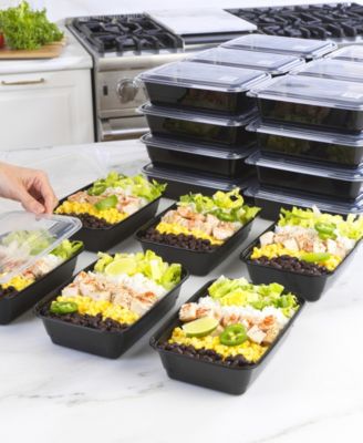 Good Cook Meal Prep Rectangle Single Compartment 30 Pack Container