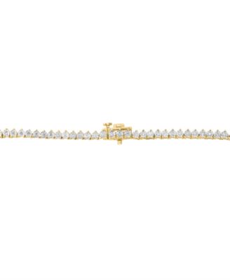 EFFY&reg; Lab Grown Diamond Graduated 15" Tennis Necklace (1-7/8 ct. t.w.) in 14k Two-Tone Gold