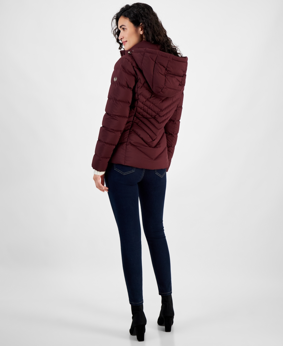Michael Michael Kors Women's Hooded Packable Down Puffer Coat, Created for Macy's