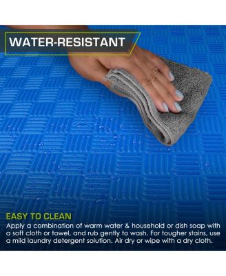 Checkered Puzzle Exercise Mat 1-in, 24 Sq Ft - 6 Tiles