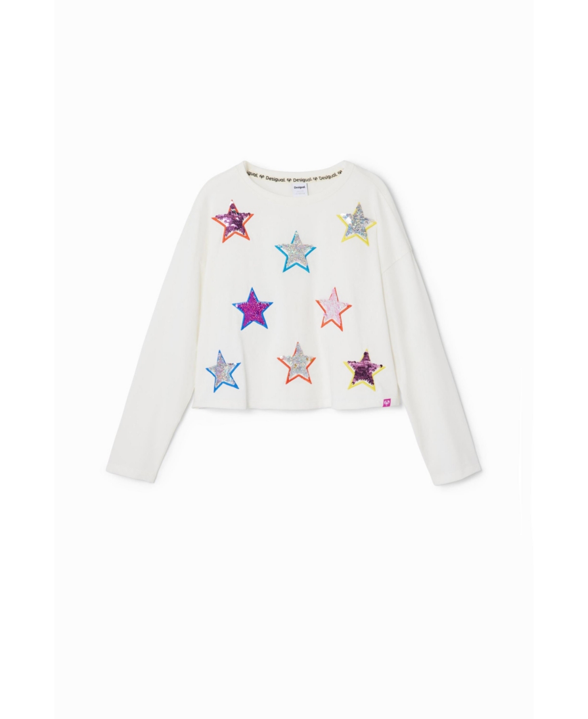Desigual Girls Girls's Long-sleeve star T-shirt