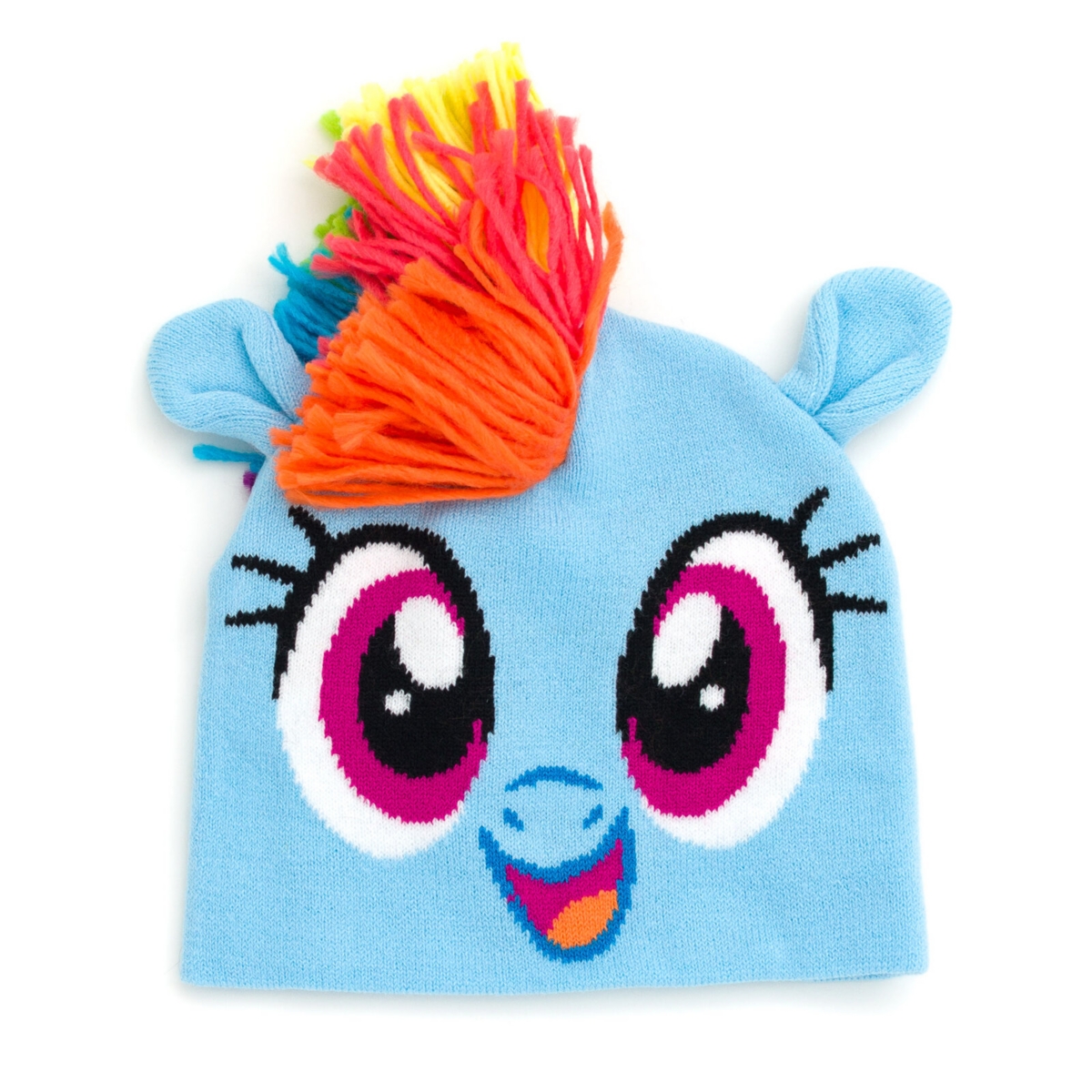 My Little Pony Toddler Girls My Pony Rainbow Dash Pullover Fleece Sweatshirt and Cosplay Hat to (2T - 10-12) -/ rainbow dash
