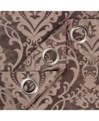 Premium Damask Pattern Luxury Curtains - Panels with Grommets - Elegant Jacquard Classy Design - Room Darkening 2 Panel Set