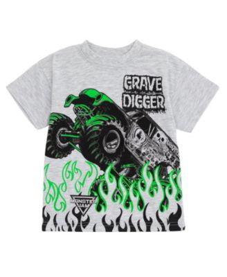 Boys Grave Digger T-Shirt and Shorts Outfit Set