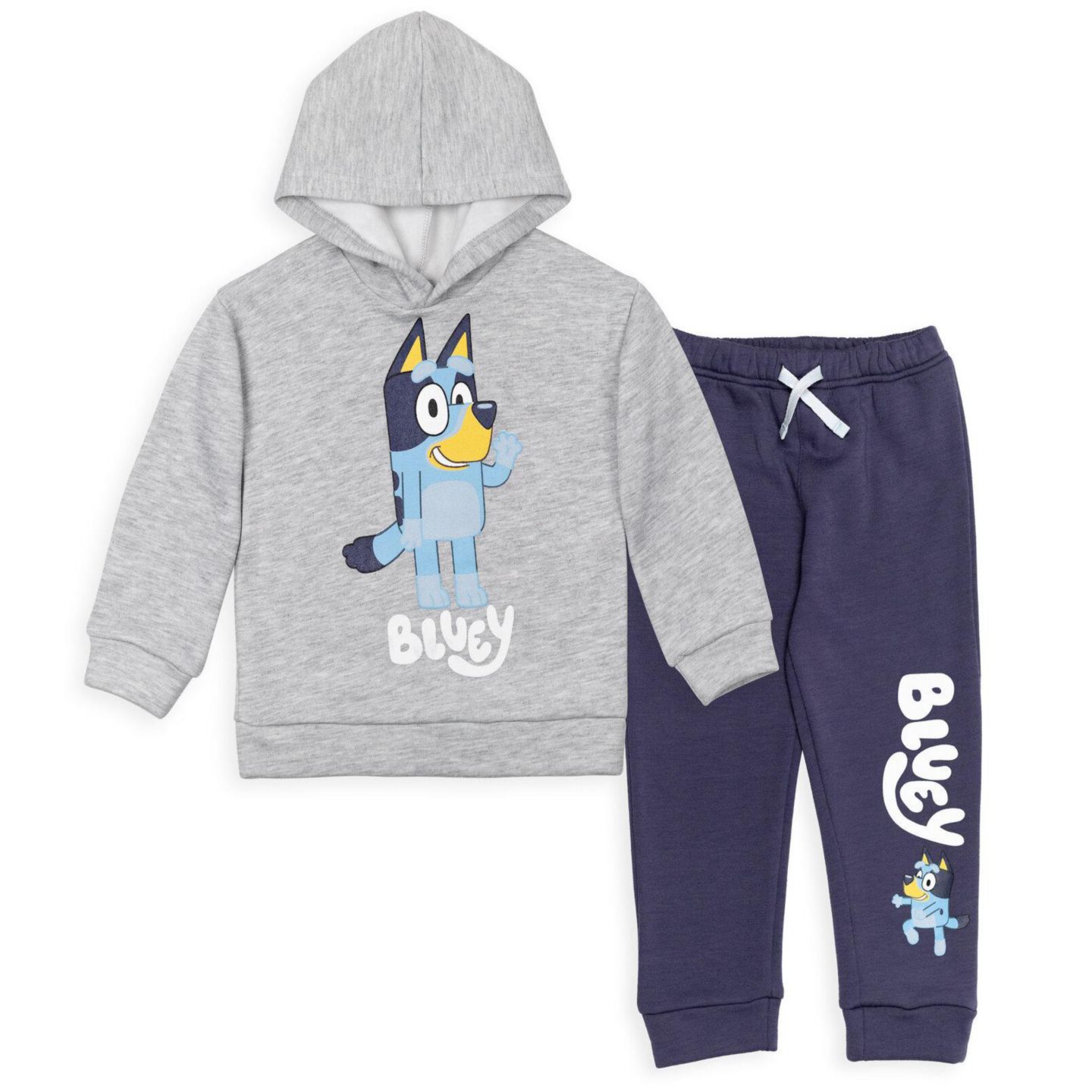 Комплект Bluey Fleece 2-Piece Hoodie and Pants Set для мальчиков, цвет: Серый тёмно-синий — фото 1