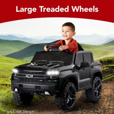 12V 2.5 MPH Licensed Chevrolet Silverado Ride On Truck Car Toy w/ Parent Remote Control