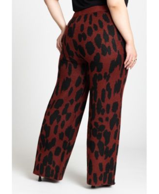 Women's Plus Size Intarsia Sweater Pant
