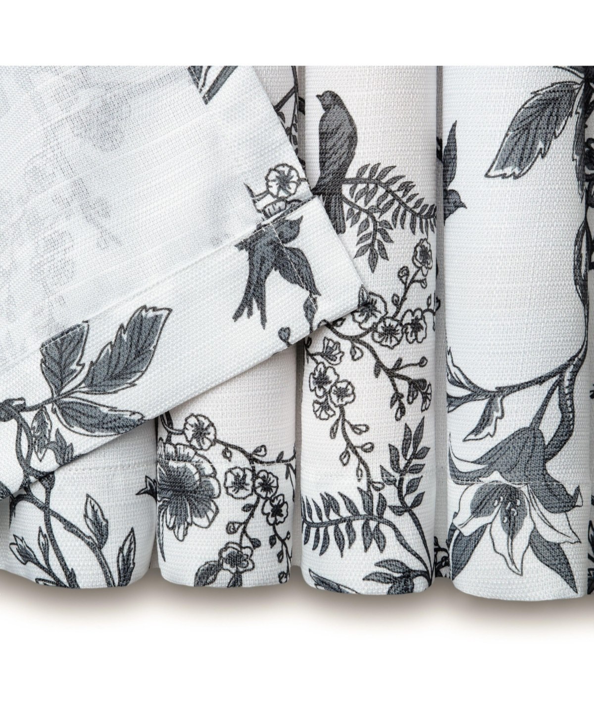 Chanasya Premium 2-Panel Toile Faux Linen Semi Sheer Curtains - 3-in-1 Back Tab, Rod Pocket, Ring Tab- for Windows Living Room Bedroom - Off White Dra