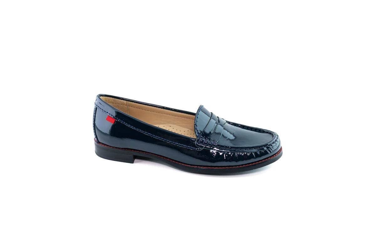 Womens East Village Penny Loafer - Red patent
