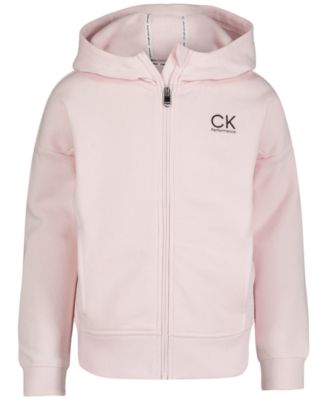 Calvin Klein Big Girls Performance Zip Up Fleece Hoodie Macy s