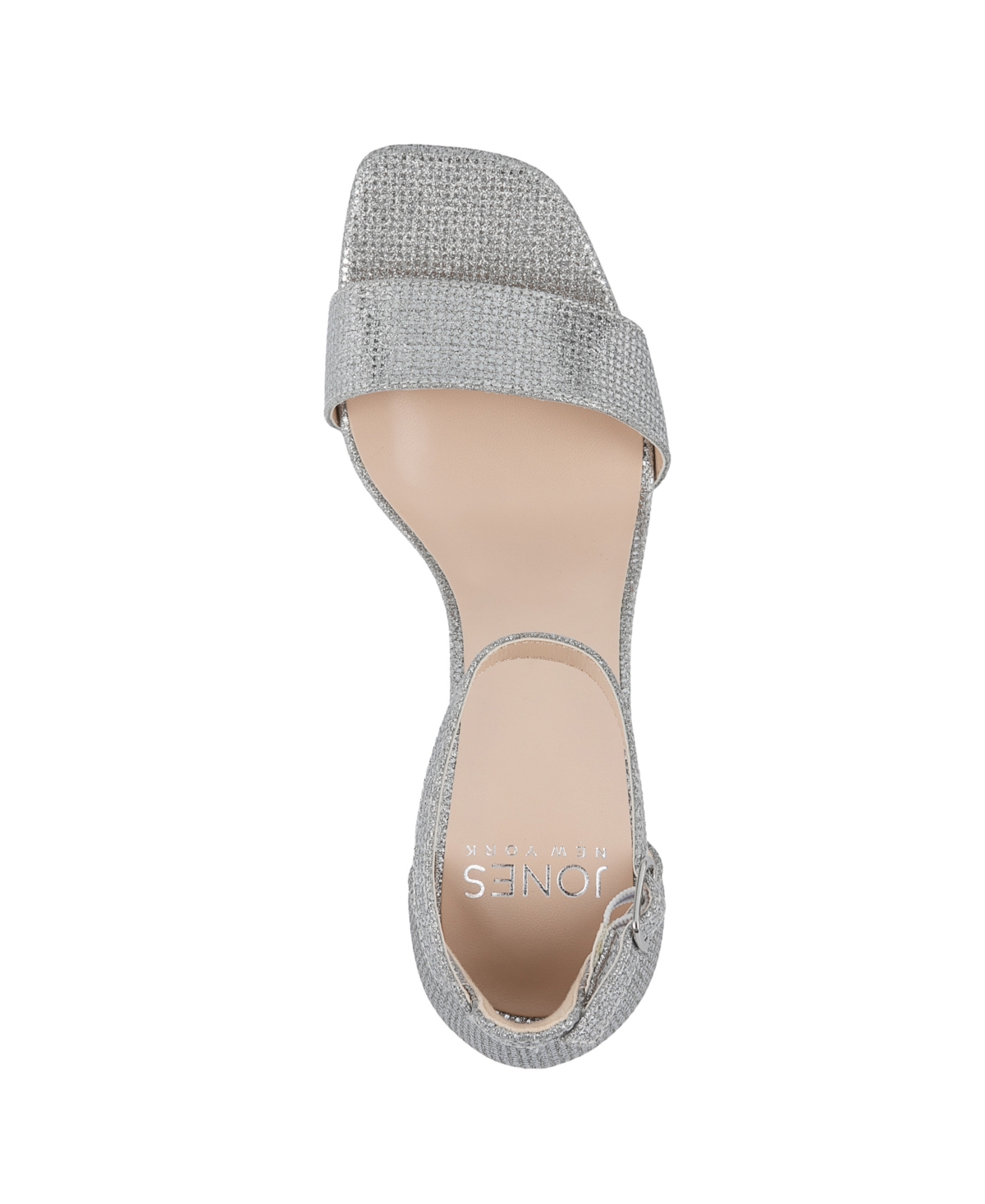 Jones New York Women's Early Two Piece Block Heel Dress Sandals In Light Silver