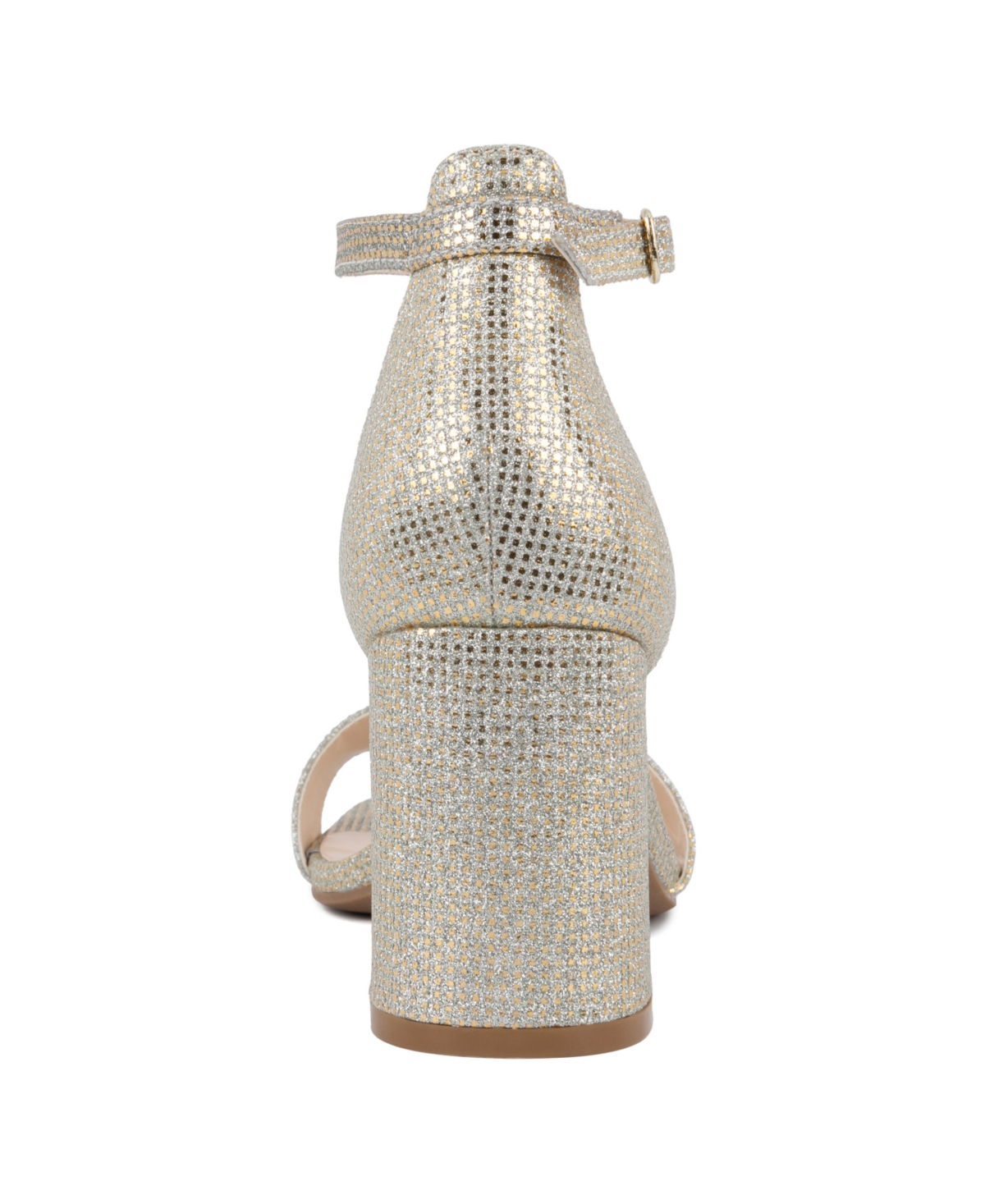 Jones New York Women's Early Two Piece Block Heel Dress Sandals In Light Gold