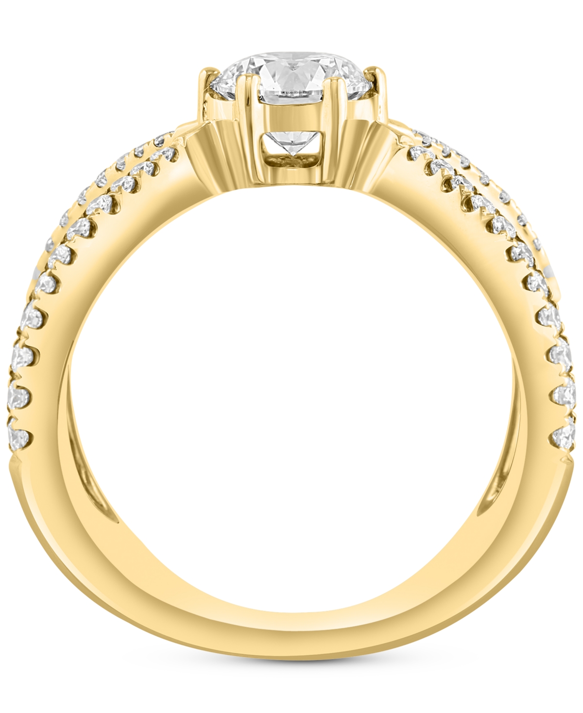 EFFY COLLECTION EFFY LAB GROWN DIAMOND RING (1-3/8 CT. T.W.) IN 14K GOLD 