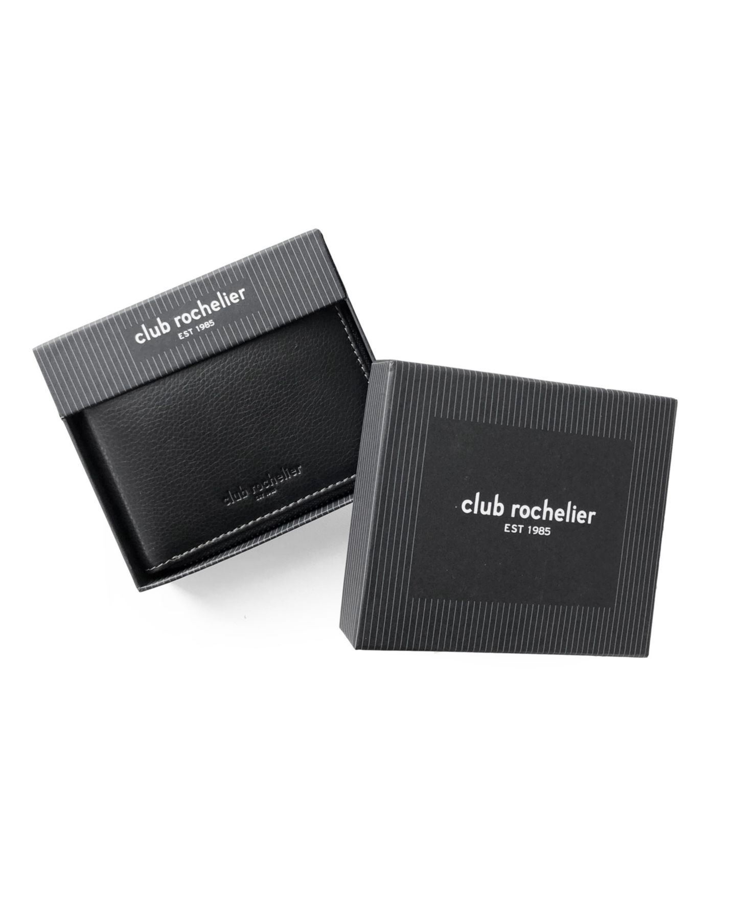 Мужской кошелёк Club Rochelier Full Leather Zipper Around Wallet with Center Wing, цвет: Чёрный — фото 5