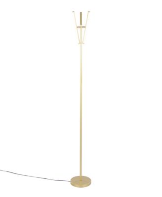 65" Metal Icicle Swivel Floor Lamp