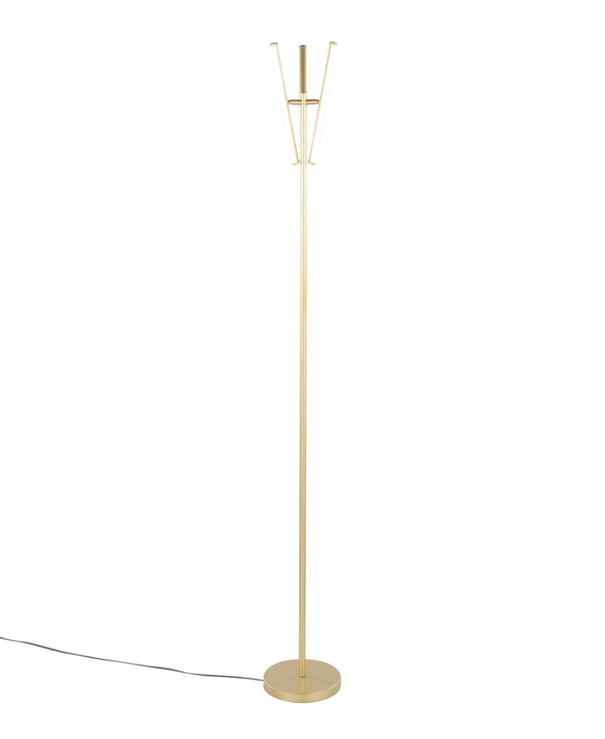 Lumisource 65" Metal Icicle Swivel Floor Lamp In Gold