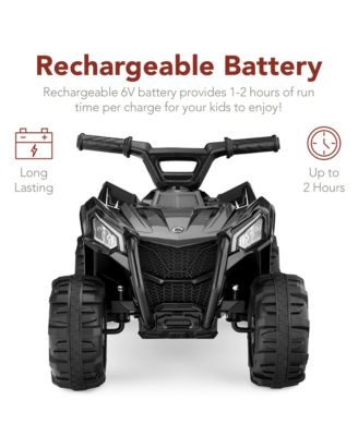 6V Kids Ride-On 4-Wheeler Quad ATV Car w/ 1.8mph Max Speed, Treaded Tires
