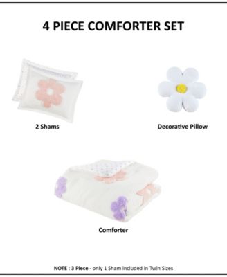 Intelligent Design Gracie Floral Reversible 4-Pc. Comforter Set, Full/Queen