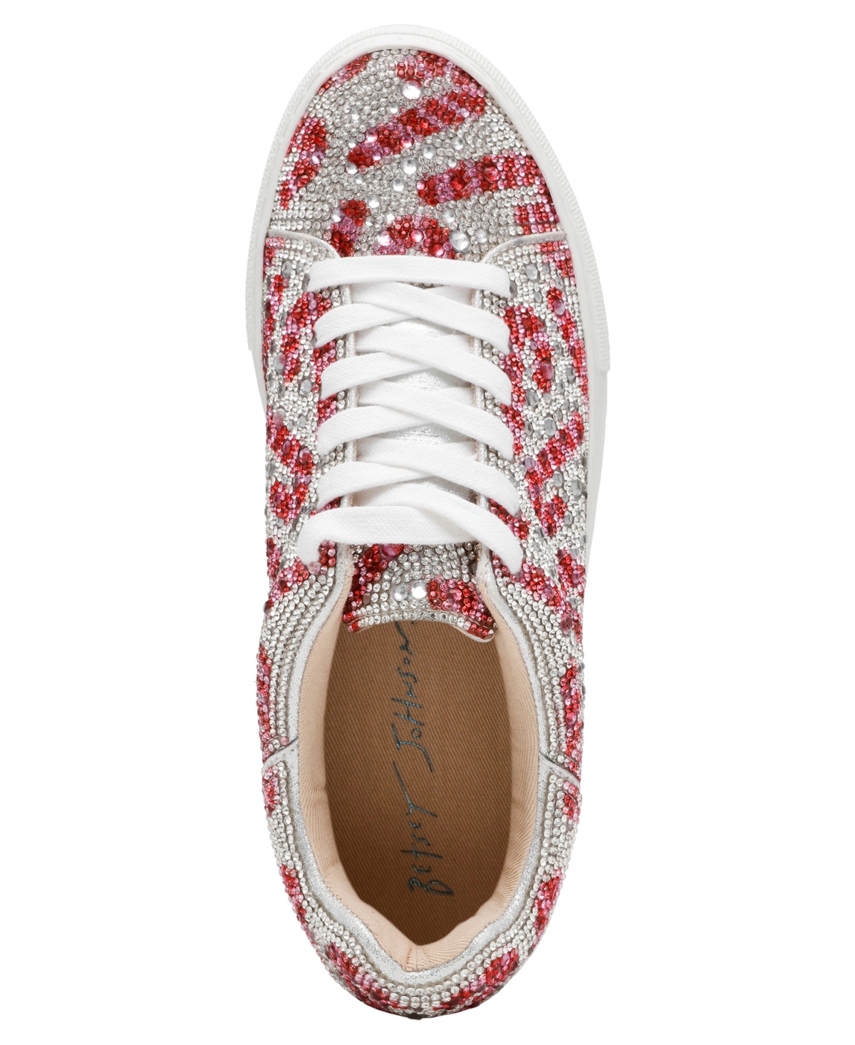Betsey Johnson Women's Sidny Platform Sneakers In Candy Cane