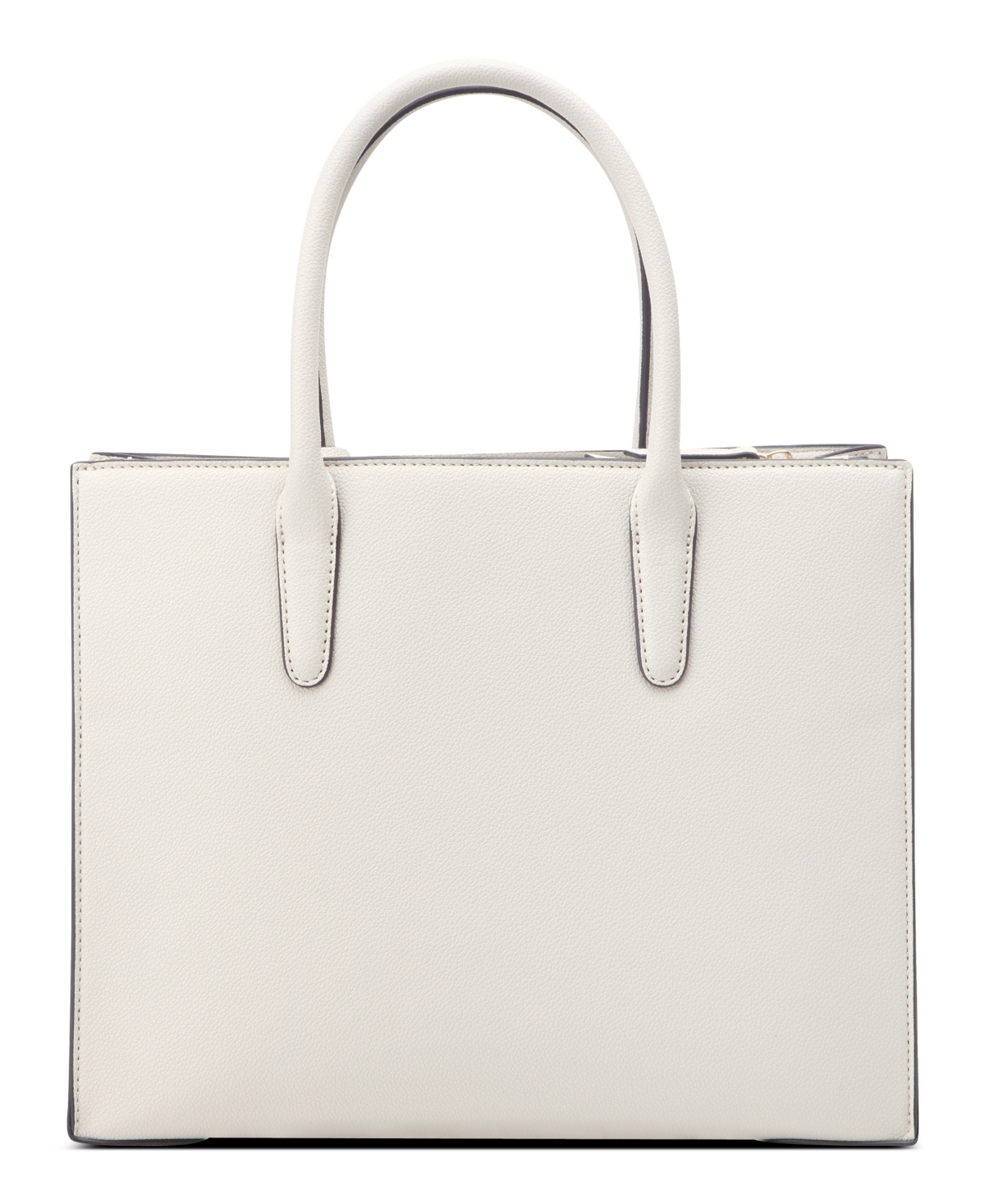 Shop Nine West Shoulder Strap Siera Shopper In Milk