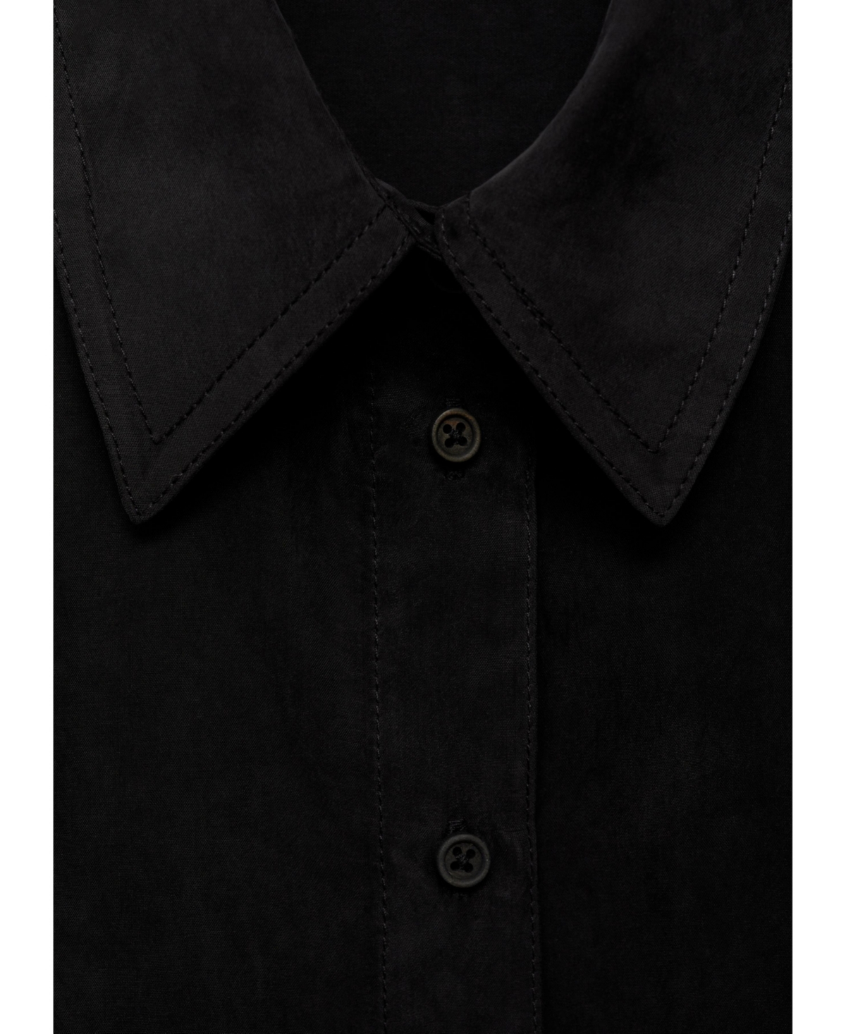 Mango Women's Short-Sleeved Cupro Shirt
