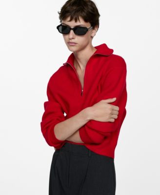 Women's Zip Neck Jumper