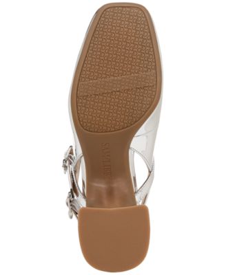 Women's Grace Block Heel Slingback Mary Jane Pumps