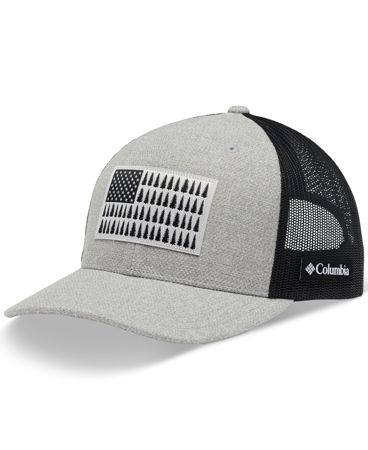 Men's Tree Flag Mesh Snapback Hat - Dark Stone