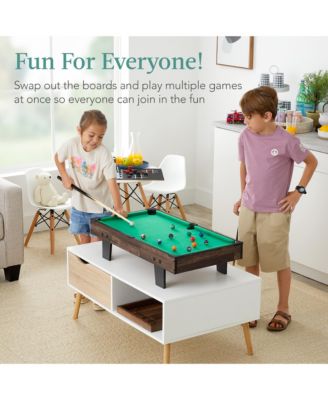 11-in-1 Kids Combo Game Set w/ Ping Pong, Foosball, Air Hockey, 5 Accessory Bags
