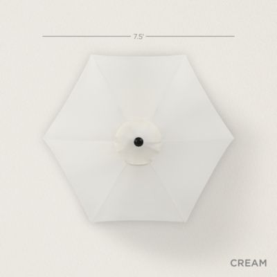 7.5ft Heavy-Duty Outdoor Market Patio Umbrella w/ Push Button Tilt, Easy Crank