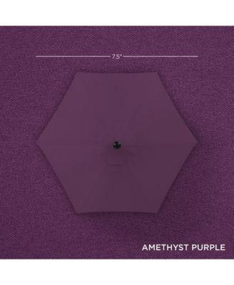 7.5ft Heavy-Duty Outdoor Market Patio Umbrella w/ Push Button Tilt, Easy Crank