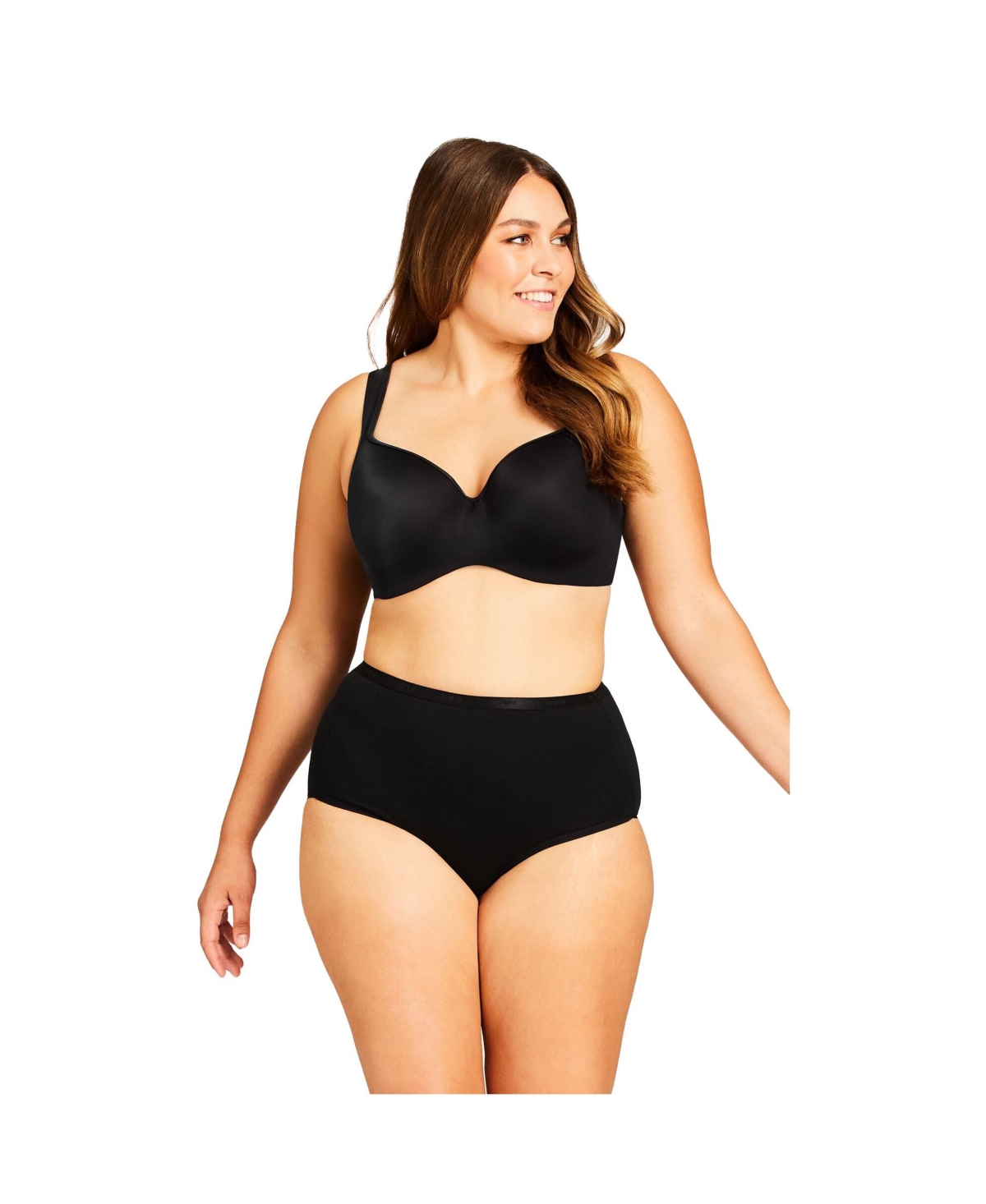 Avenue Plus Size Basic Cotton Brief