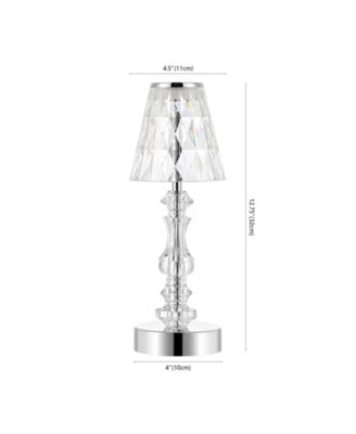 Lillian Bohemian Classic Acrylic Rechargeable Integrated LED Table Lamp