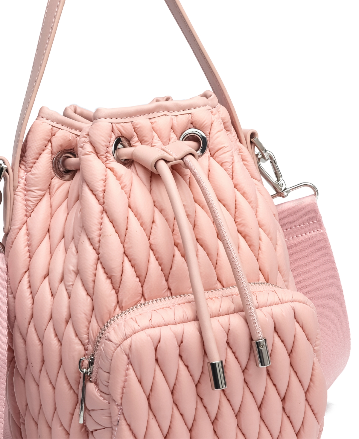 Like Dreams Ripple Plush Crossbody Bucket Bag