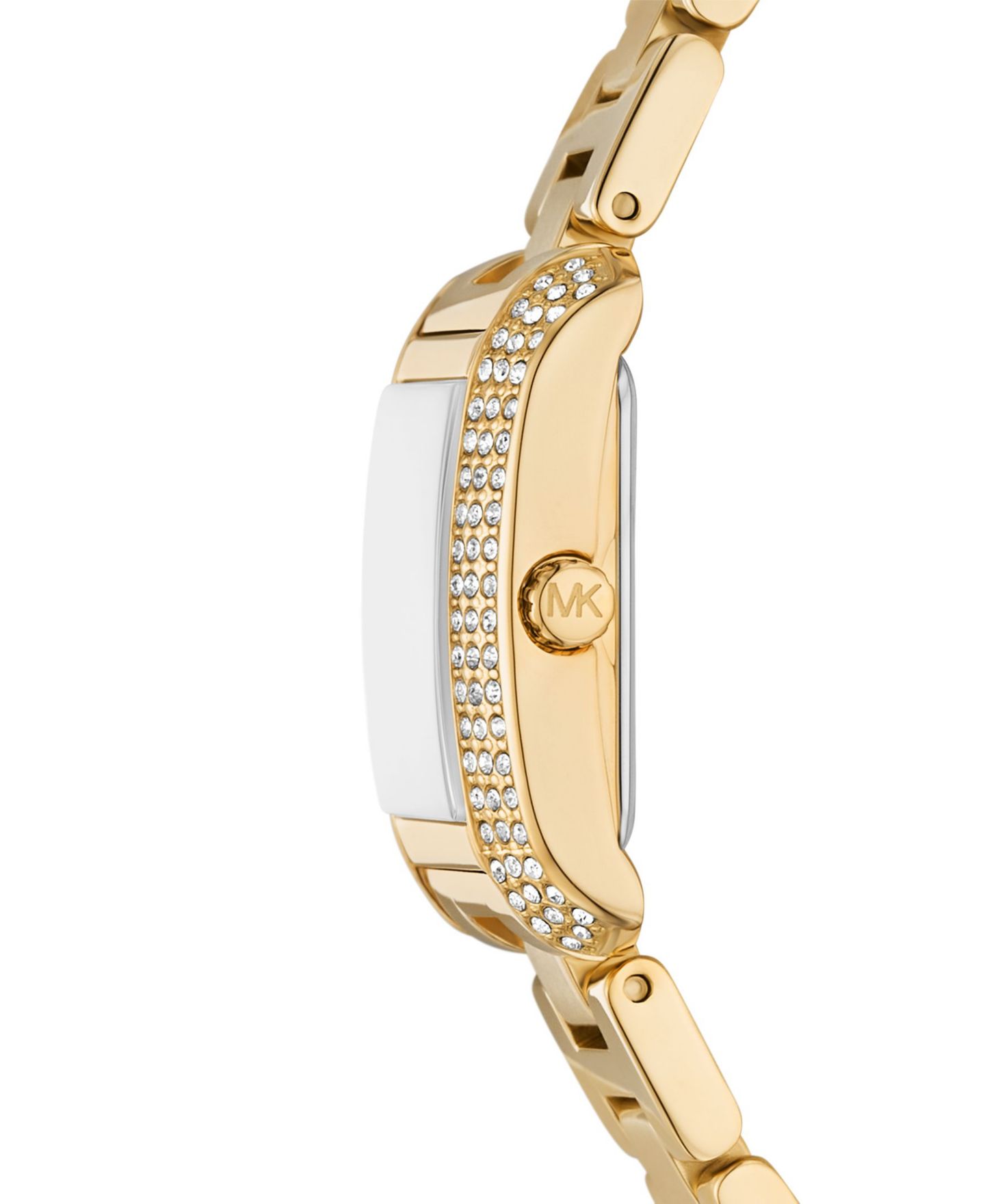 Женские часы Michael Kors Emery Three-Hand Gold-Tone Stainless Steel Watch 22mm — фото 2