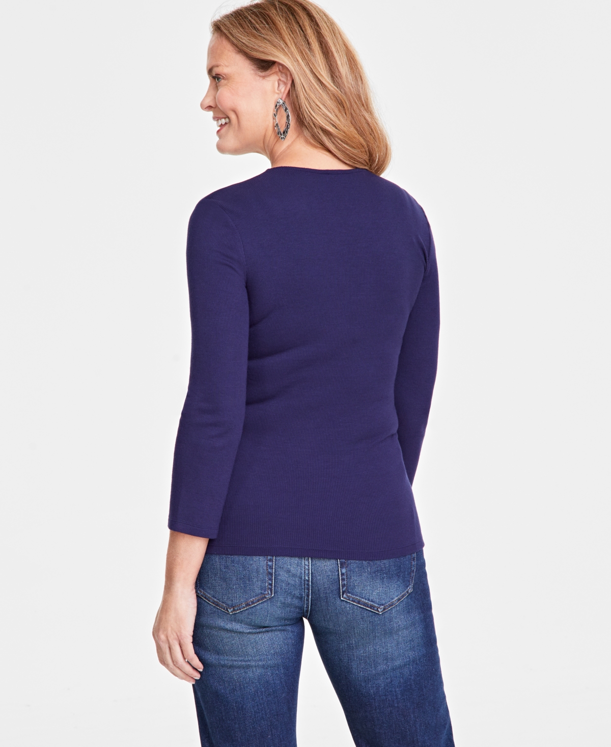 Inc International Concepts Inc Ribbed Top, Created For Macy's In Enchanted
