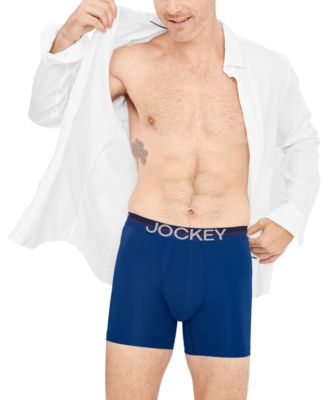 Men's Infinite Cool Stretch Moisture-Wicking Solid Boxer Briefs, 3-Pack