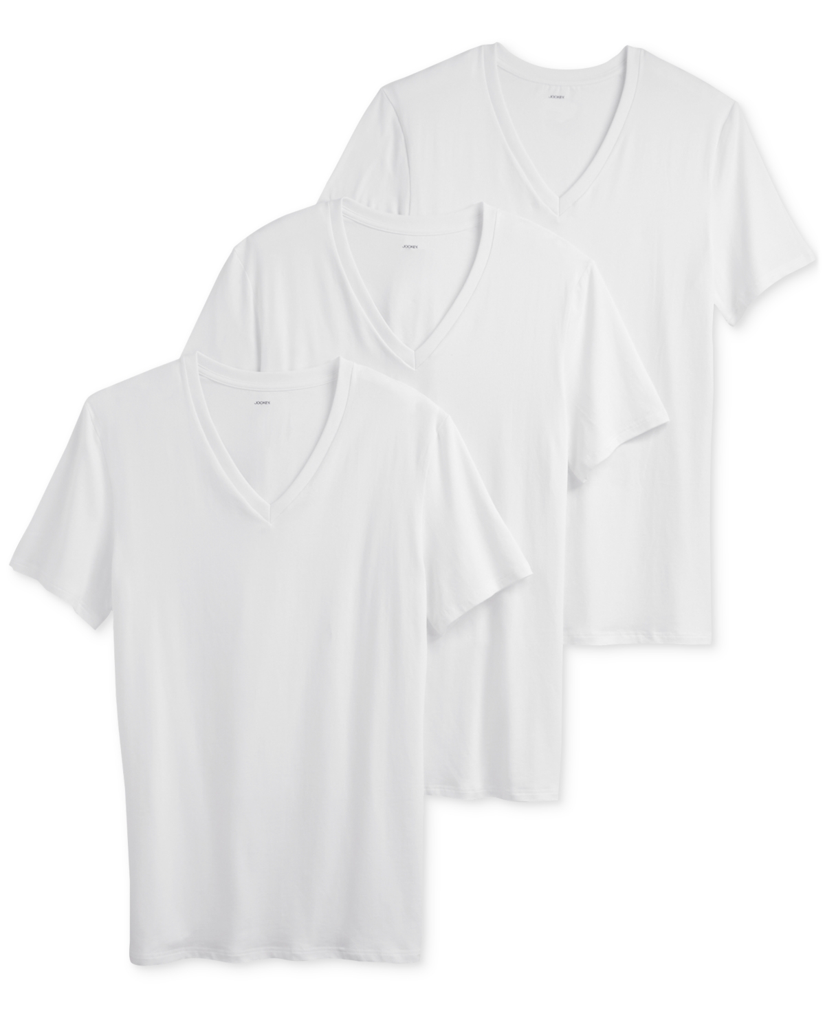Jockey 2-pk Classic V-neck T-shirts In White