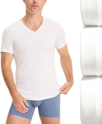 Men's Smooth Fit Stretch V-Neck T-Shirts, Pack of 3
