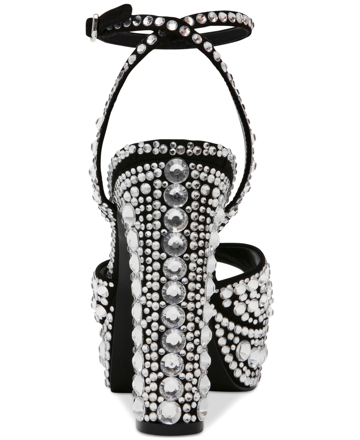 Steve Madden Women's Assured Rhinestone Platform Two Piece Dress Sandals -Rhinestone