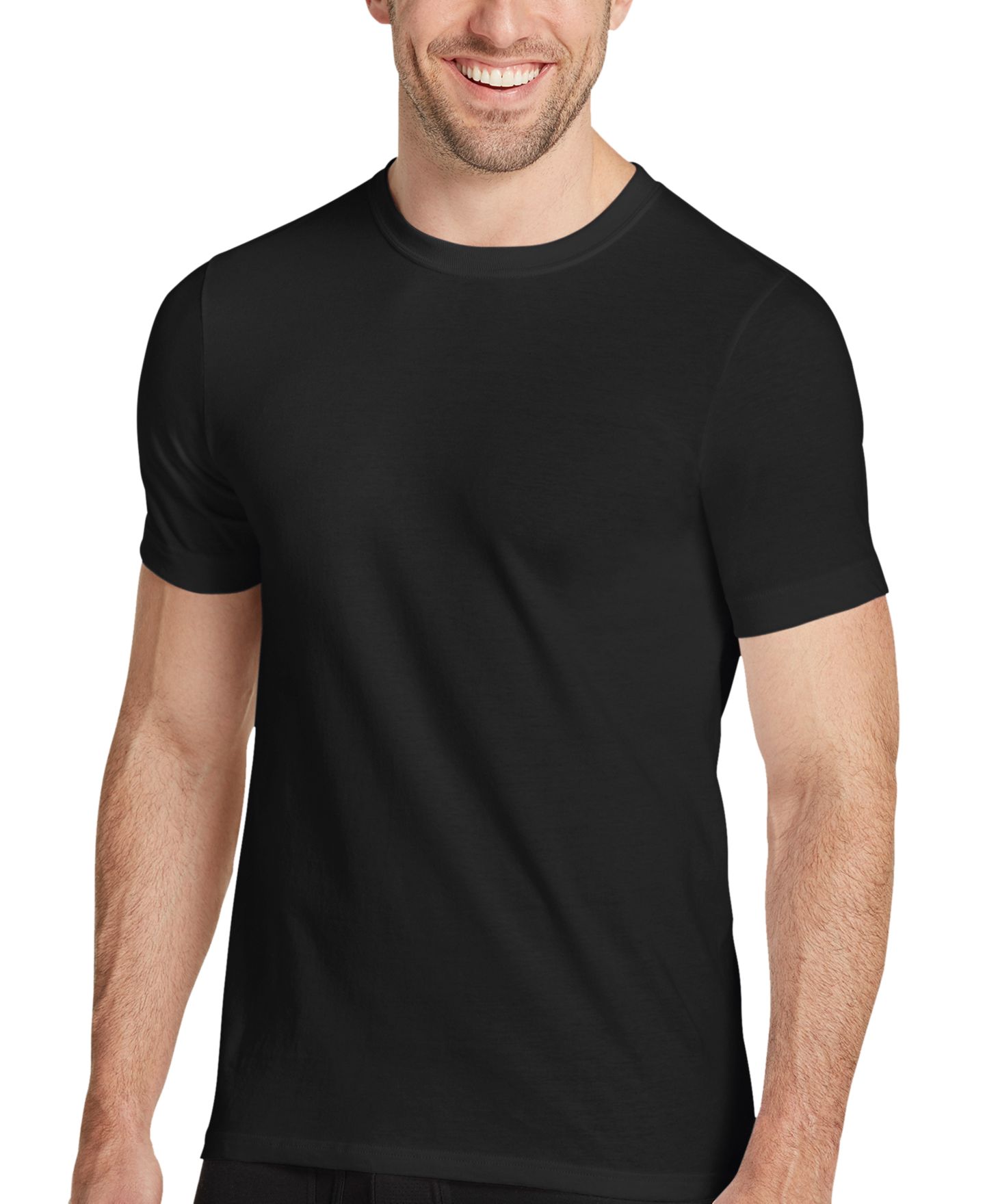 Бельё Undershirts для мужчин, круглый вырез — Jockey, цвет: Чёрный — фото 2