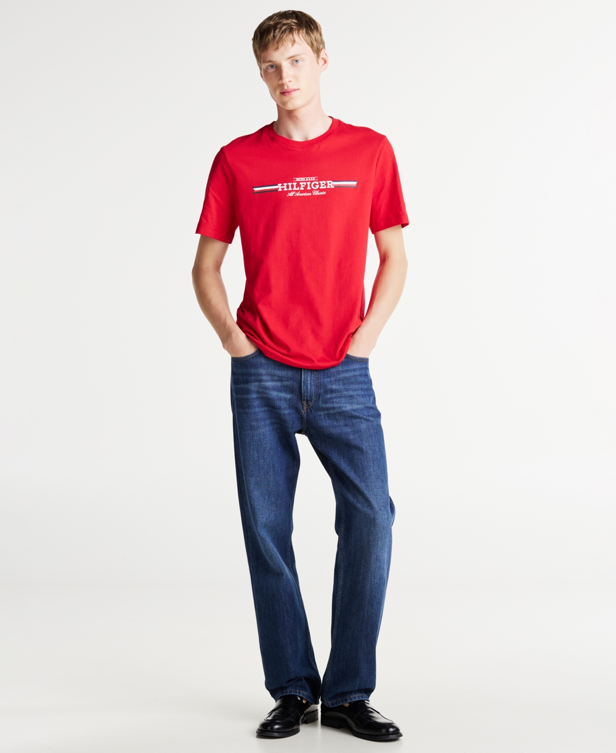 Tommy Hilfiger Men's Comfortable-Fit Logo Graphic T-Shirt