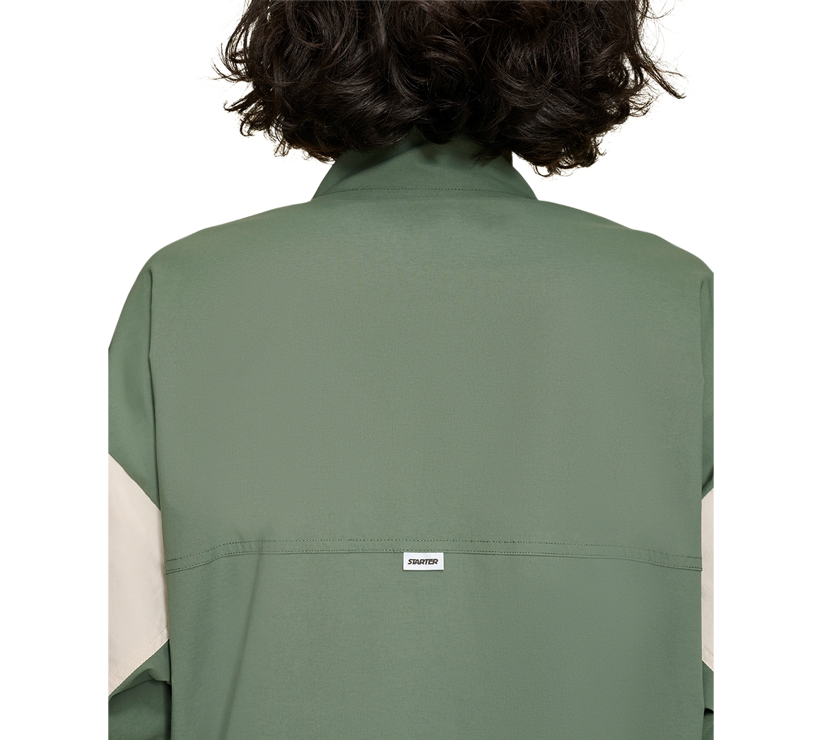Starter Women's Half-zip Pullover Jacket In Duck Green