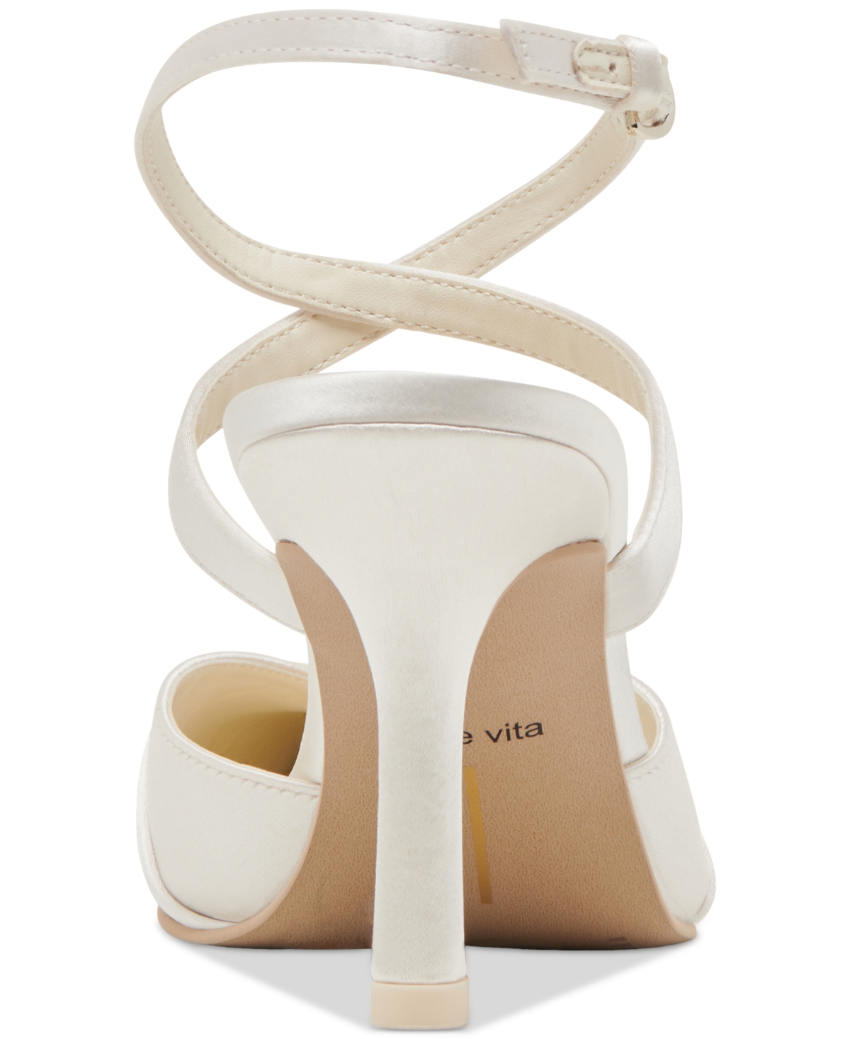Dolce Vita Kaysey Ankle Strap Pump In Vanilla Satin