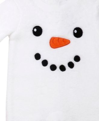 Baby Boys 2-Piece Snowman Coverall with Hat Set